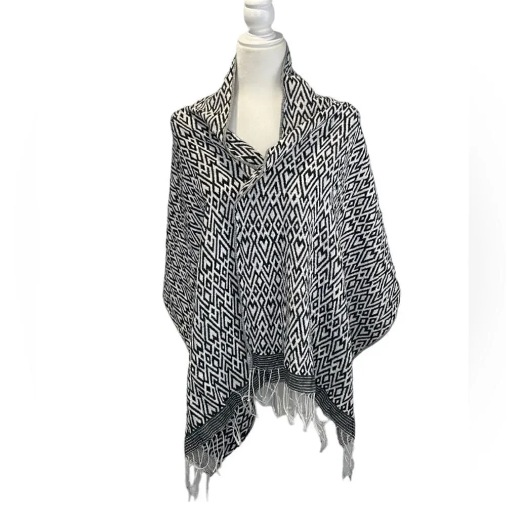 H&M Divided Scarf and Shawl Aztec Design